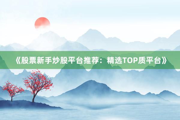 《股票新手炒股平台推荐:精选TOP质平台》