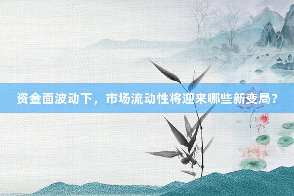 资金面波动下，市场流动性将迎来哪些新变局？