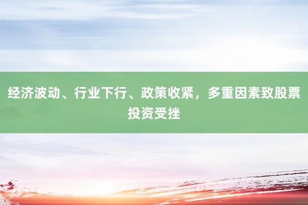 经济波动、行业下行、政策收紧，多重因素致股票投资受挫